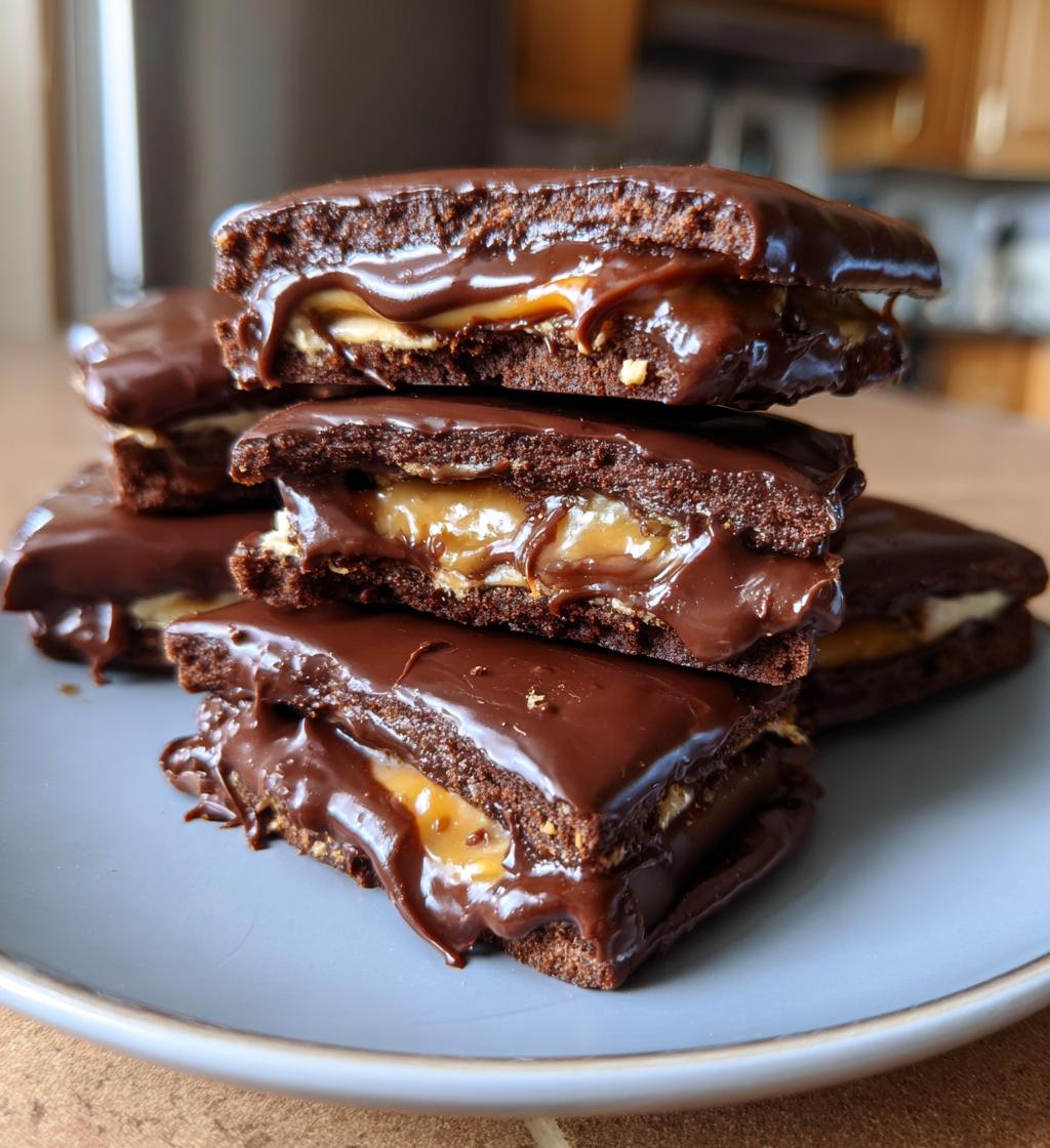 chocolate peanut butter ritz cookies - detail 1