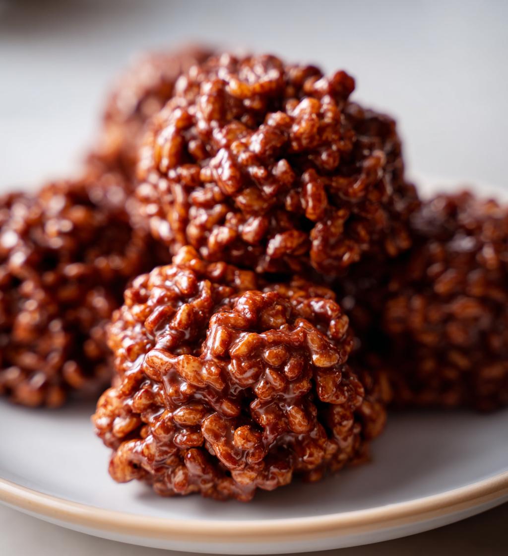 chocolate rice krispie balls