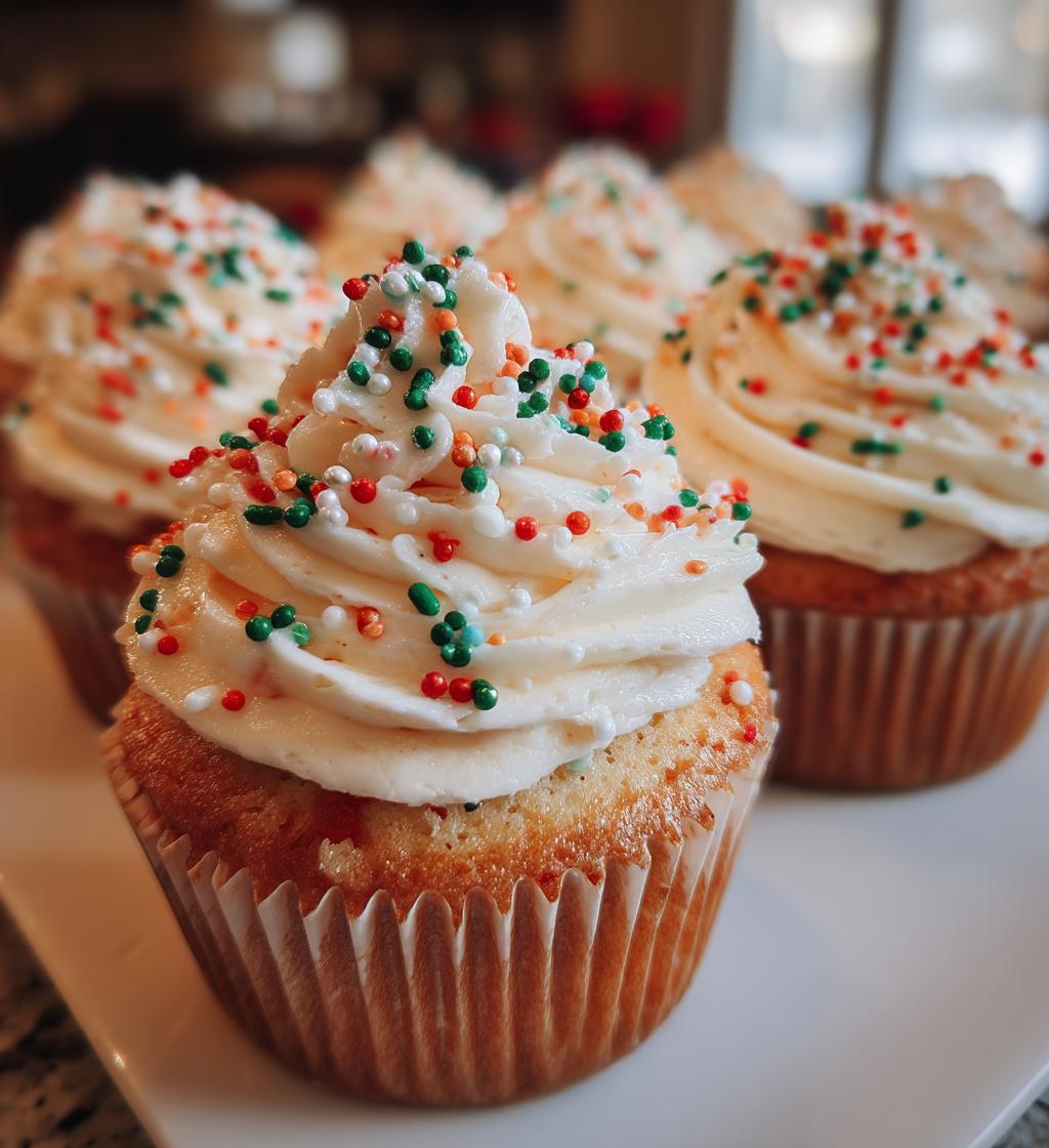 christmas cupcake cake