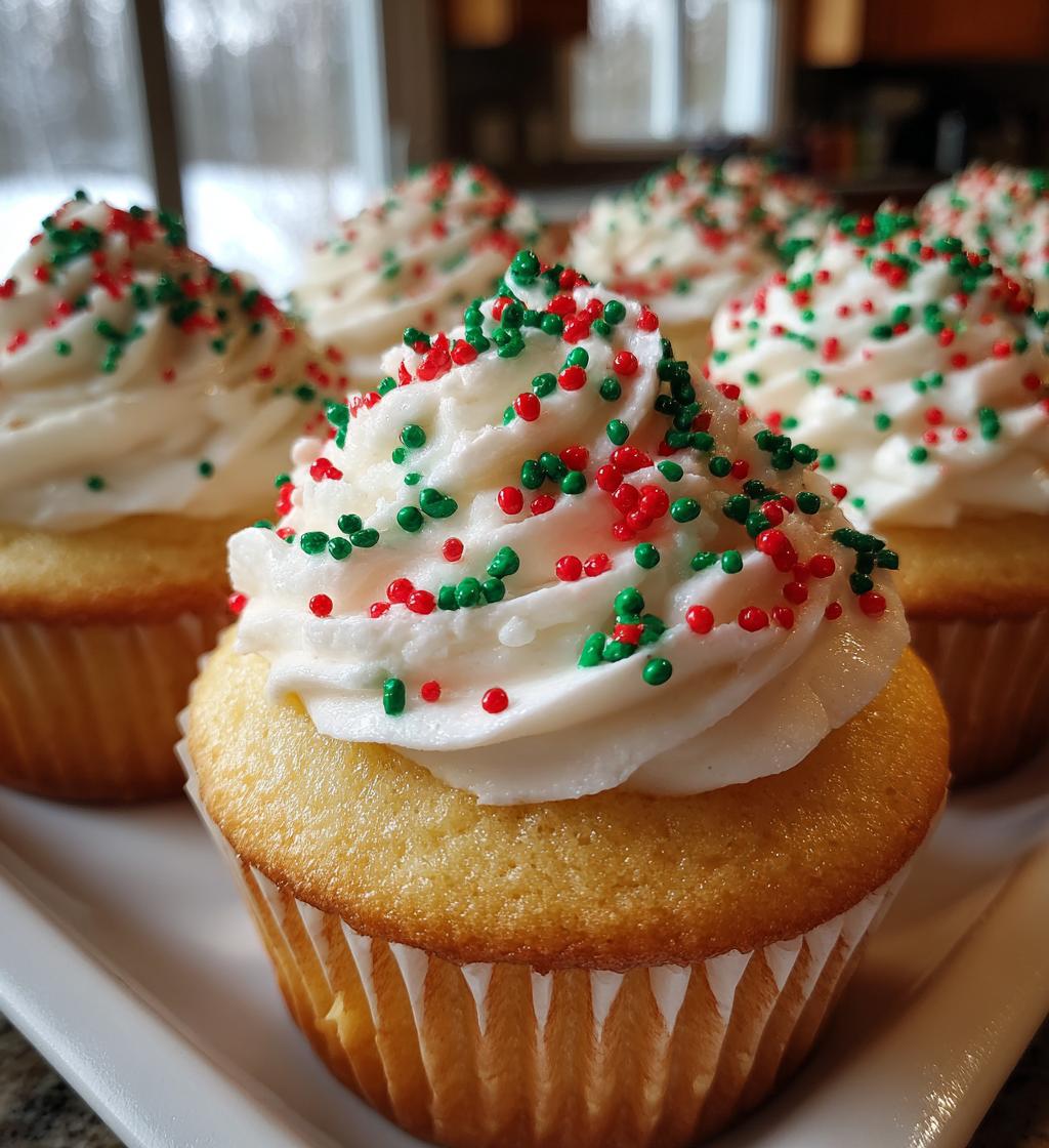 christmas cupcake