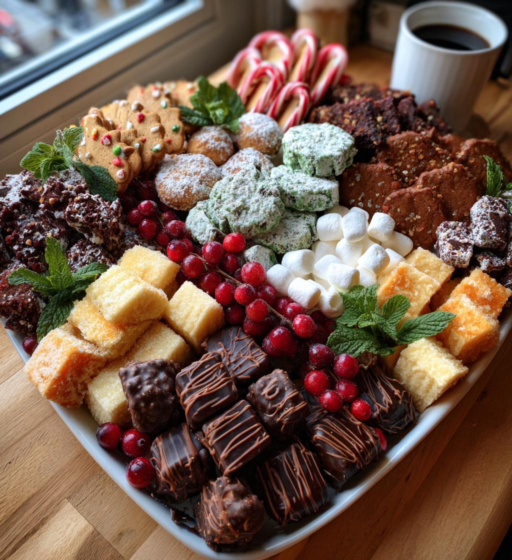 christmas dessert platter