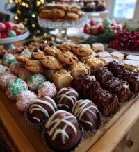 christmas dessert table