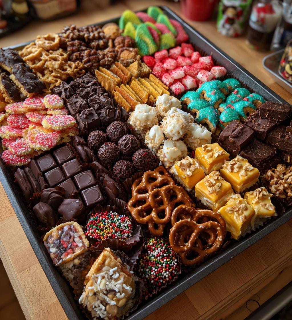 christmas dessert tray
