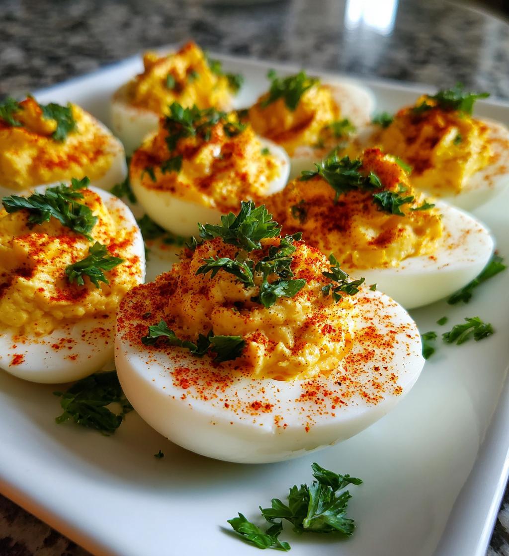christmas deviled eggs