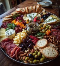 christmas meat and cheese board