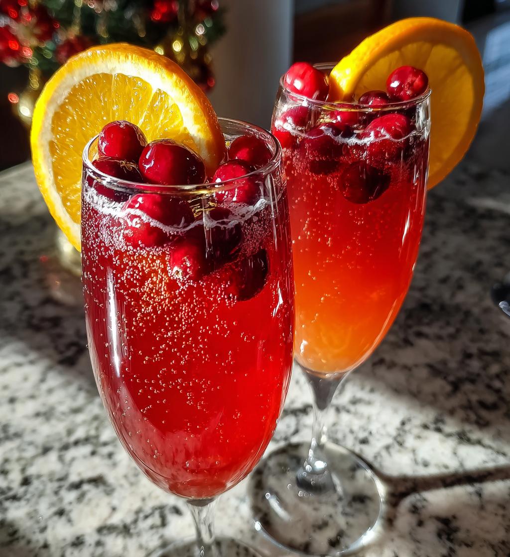 christmas mimosas