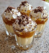 christmas pudding shots