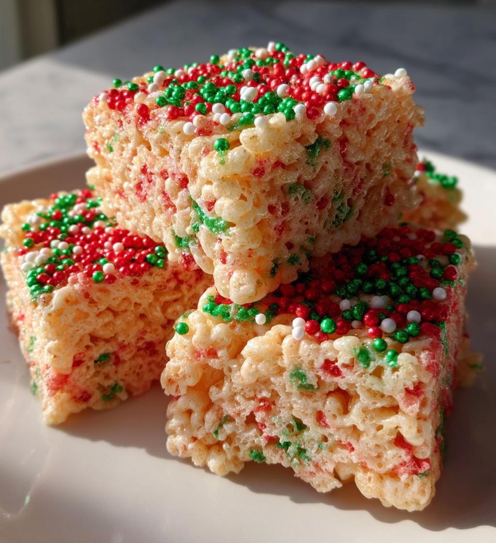 christmas rice crispy treats