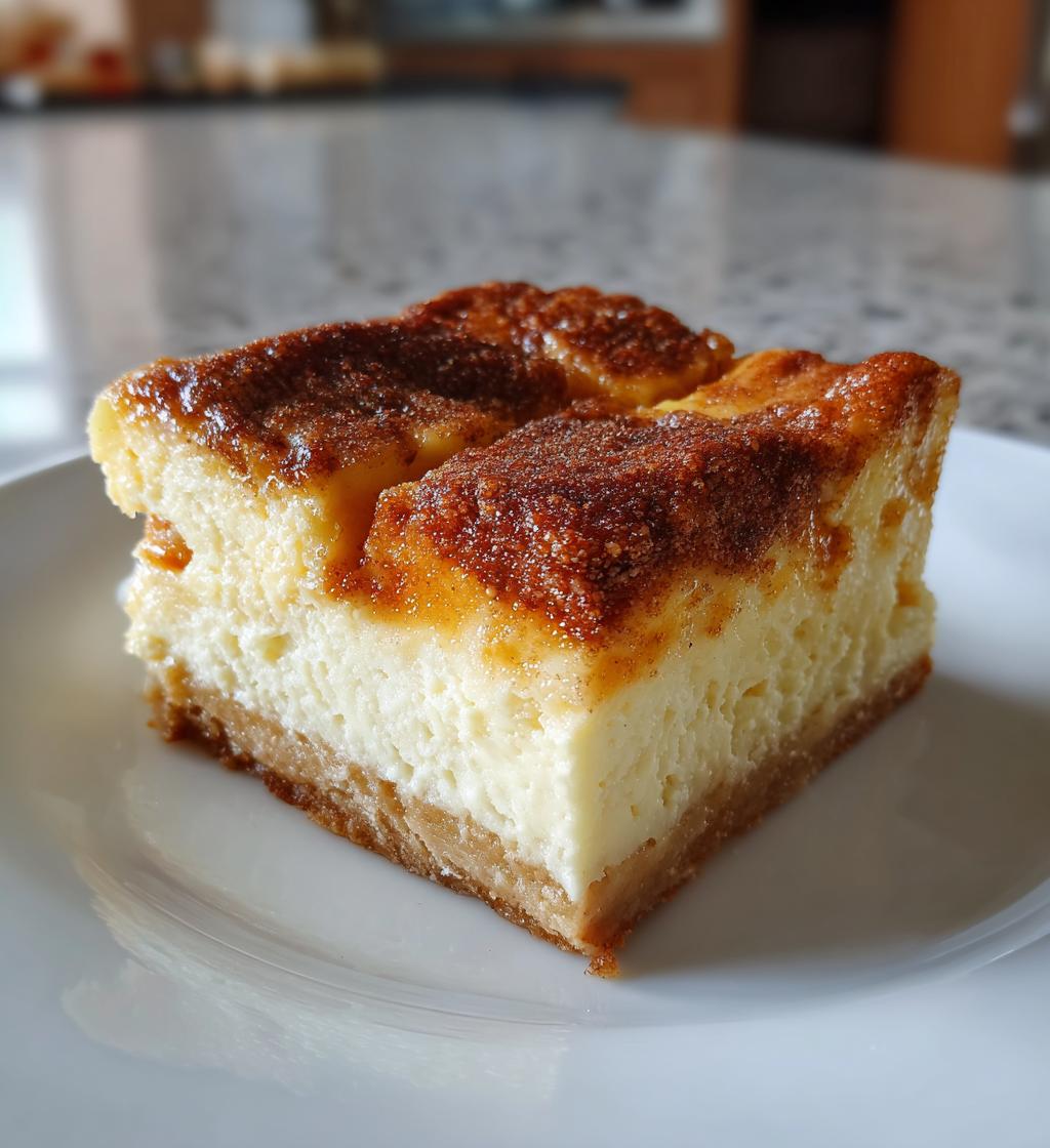 churro cheesecake bars