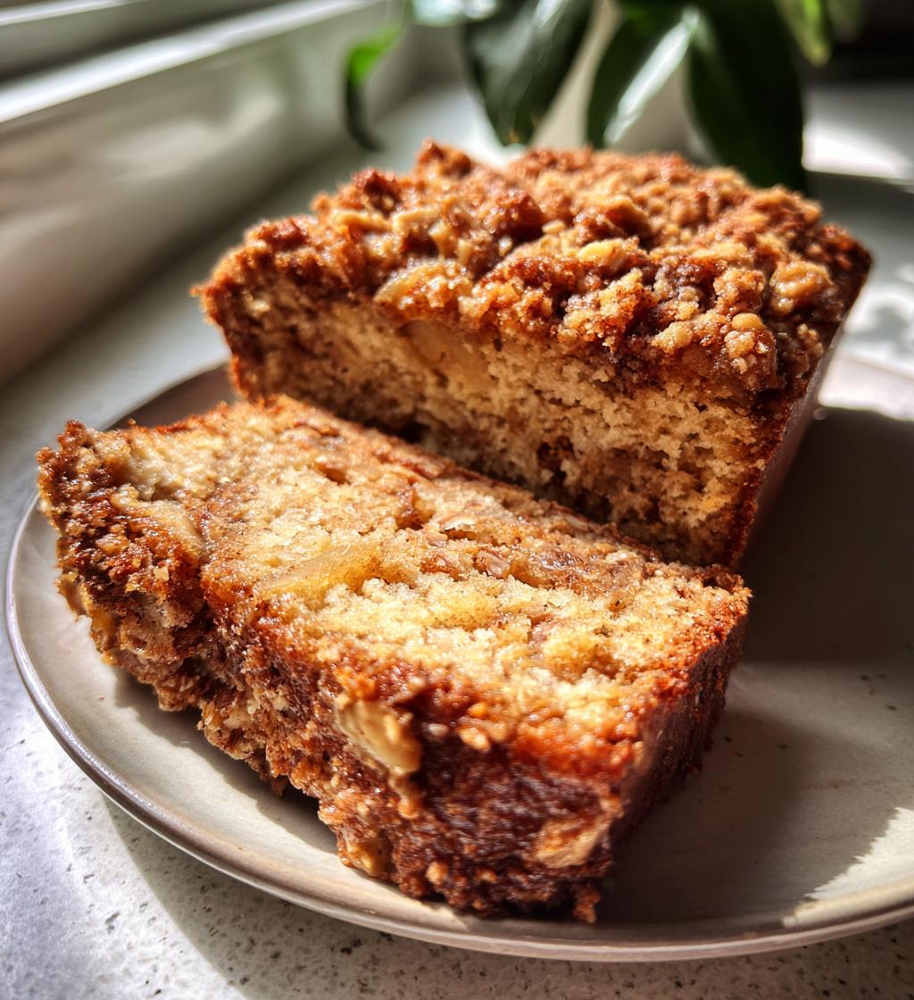 cinnamon crumble banana bread