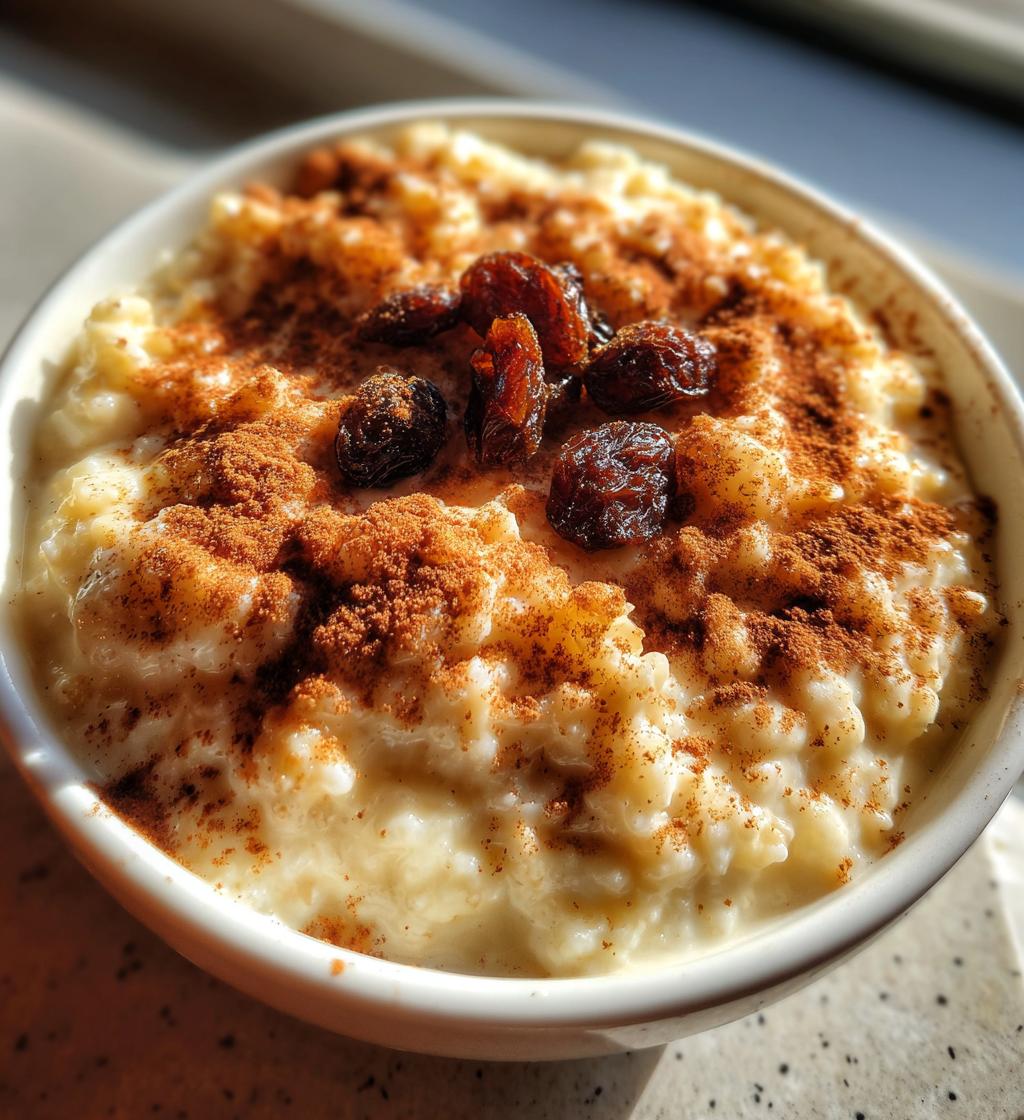 classic creamy rice pudding