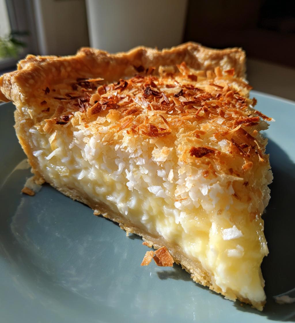coconut custard pie