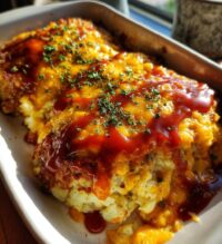 cowboy meatloaf and potato casserole