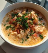 crab and shrimp seafood bisque