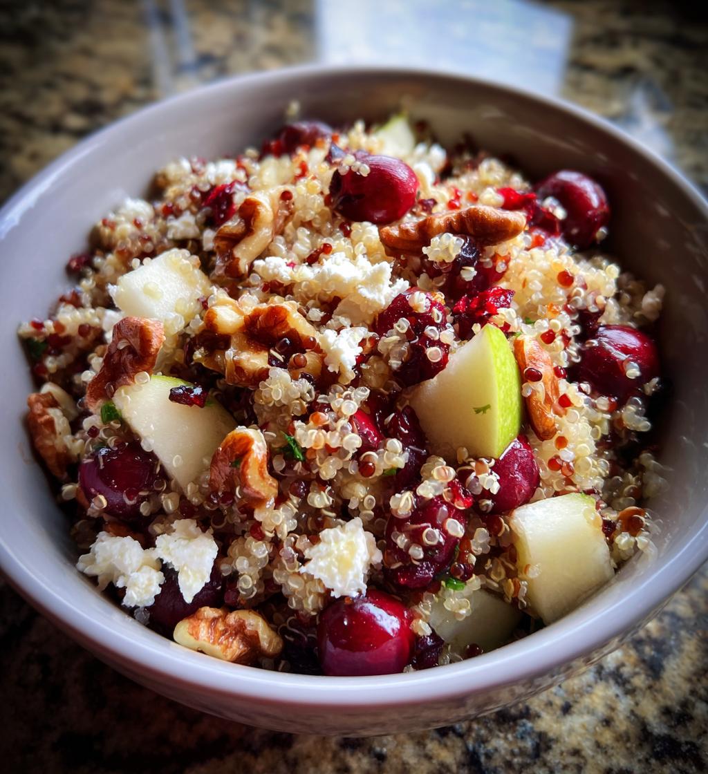 cranberry apple quinoa salad a delightful burst of flavors