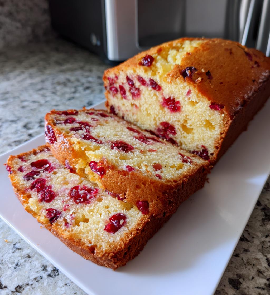 cranberry orange bread - detail 1