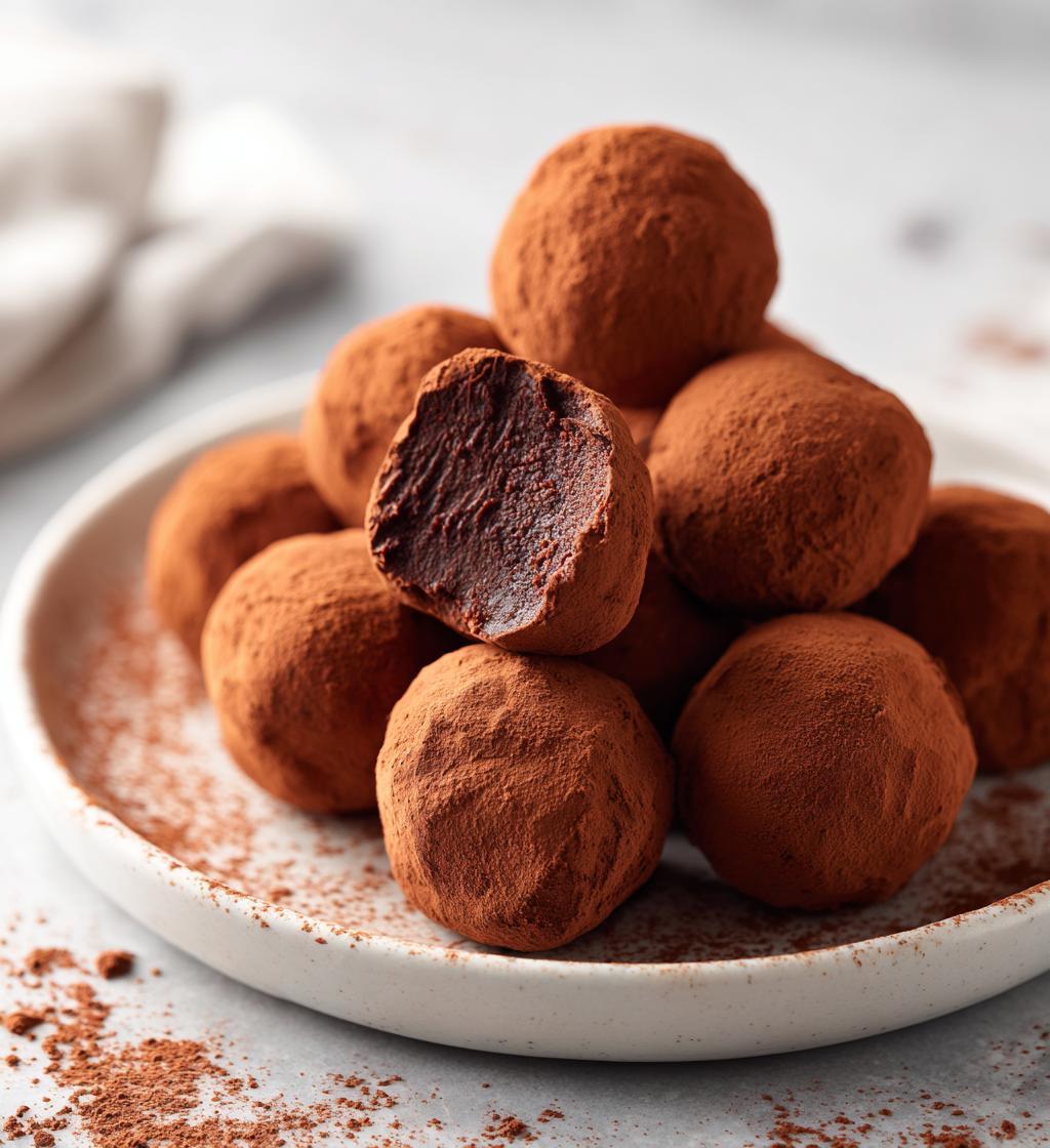 cream cheese chocolate truffles