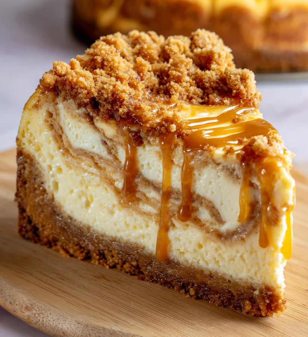 creamy butterscotch cheesecake with a buttery crumble recipe