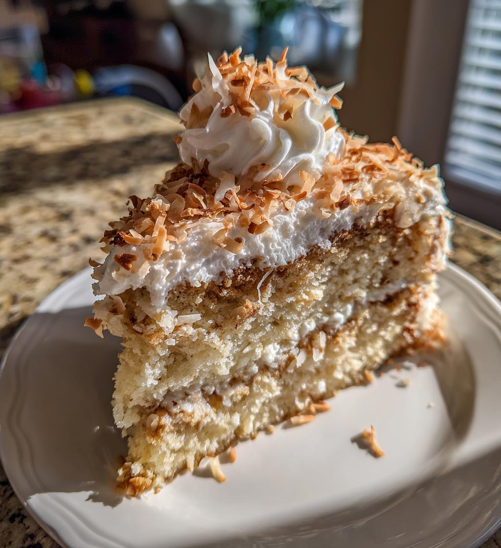 creamy coconut cake - detail 1