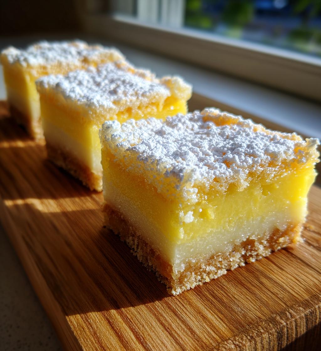creamy lemon squares - detail 1