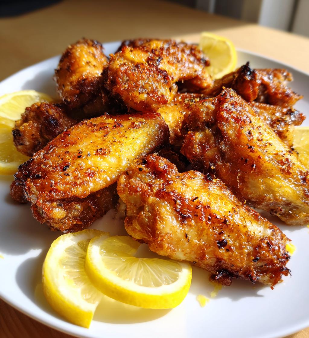 crispy lemon pepper wings