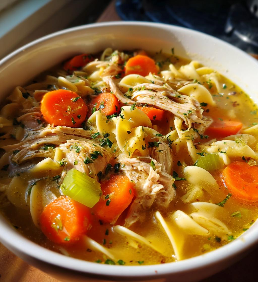 crockpot chicken noodle soup