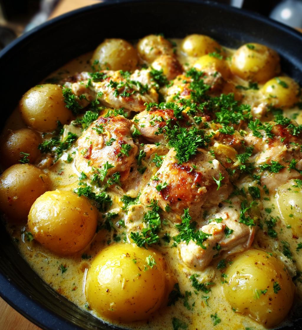 crockpot garlic parmesan chicken and potatoes for busy weeknights