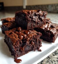 decadent double chocolate brownies