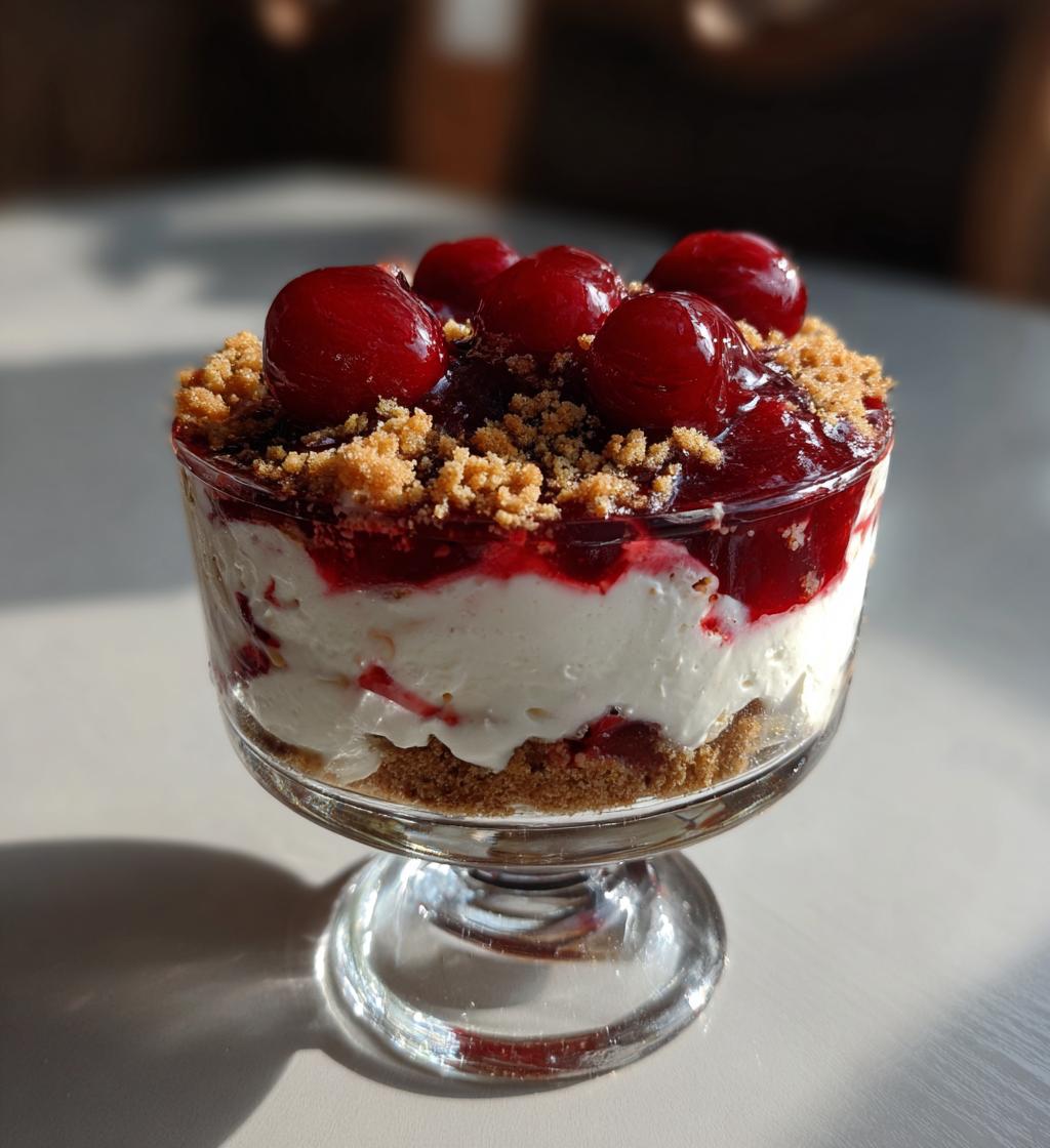 dreamy cherry cheesecake fluff
