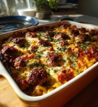 dump and bake meatball casserole