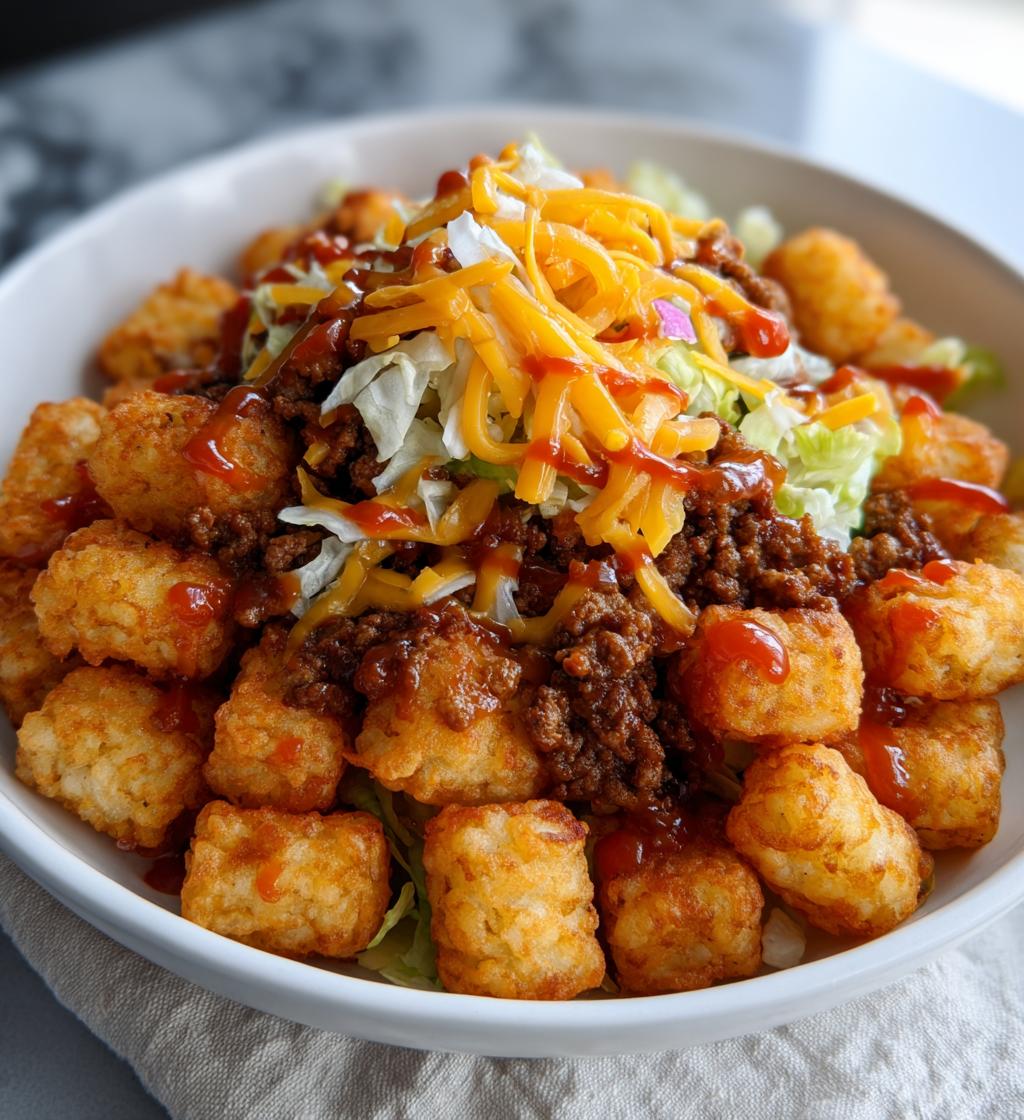 easy big mac tater tot casserole