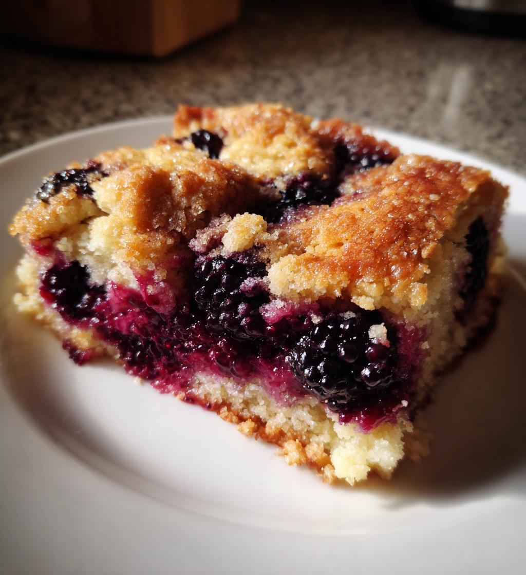 easy blackberry cobbler - detail 1