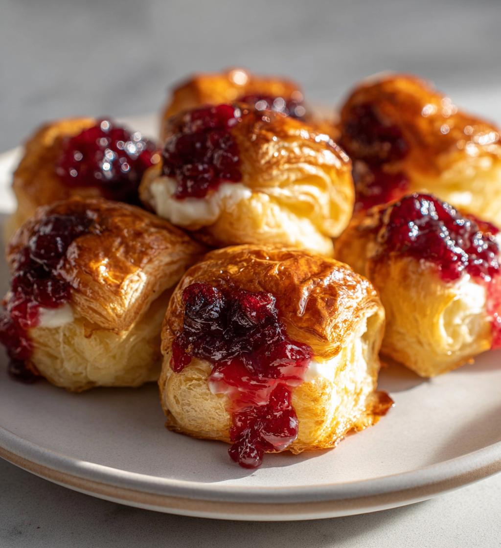 easy cranberry brie bites