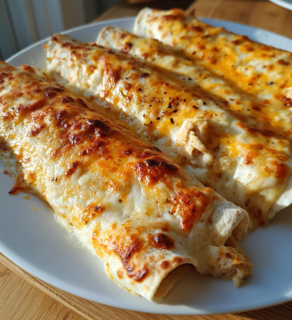 easy creamy white chicken enchiladas