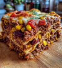 easy mexican taco lasagna