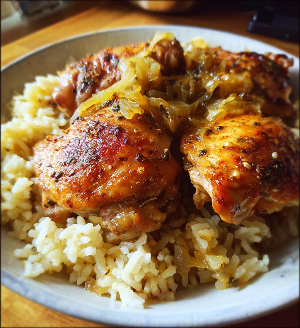 easy oven baked chicken and rice recipe - detail 1