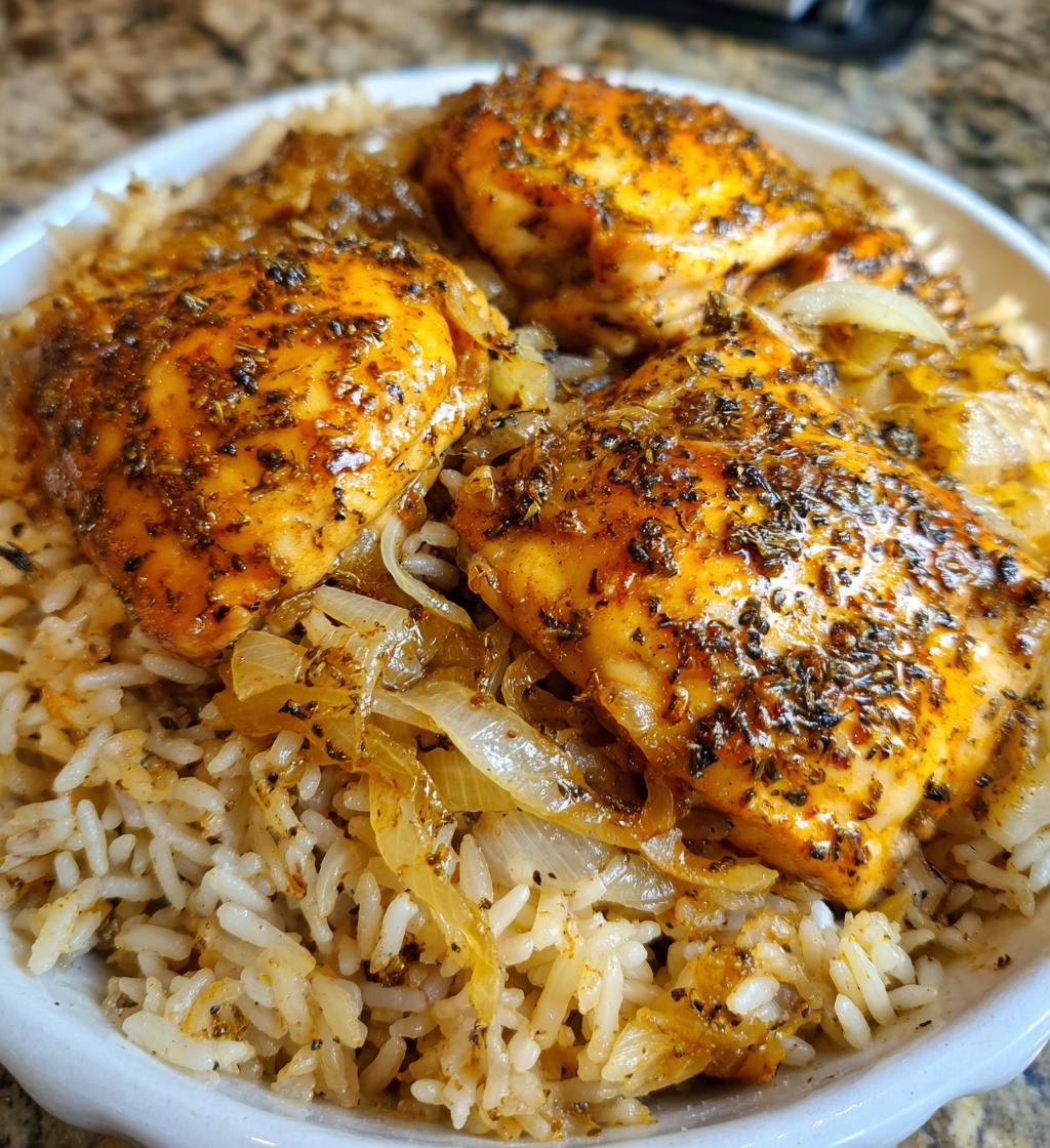easy oven baked chicken and rice recipe