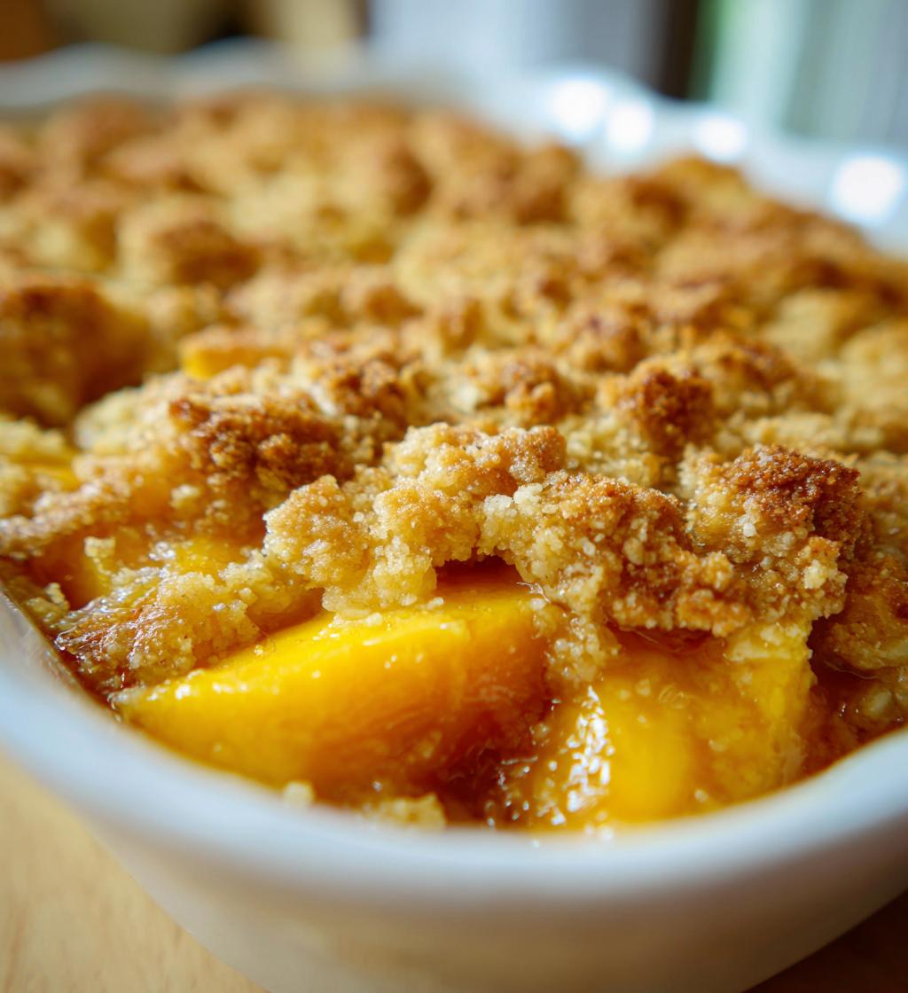 easy peach crisp recipe
