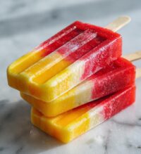 easy strawberry mango popsicles