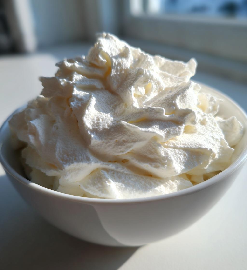 easy vanilla whipped cream
