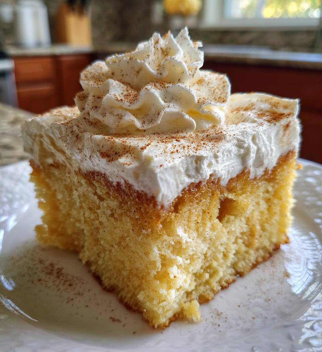 eggnog poke cake