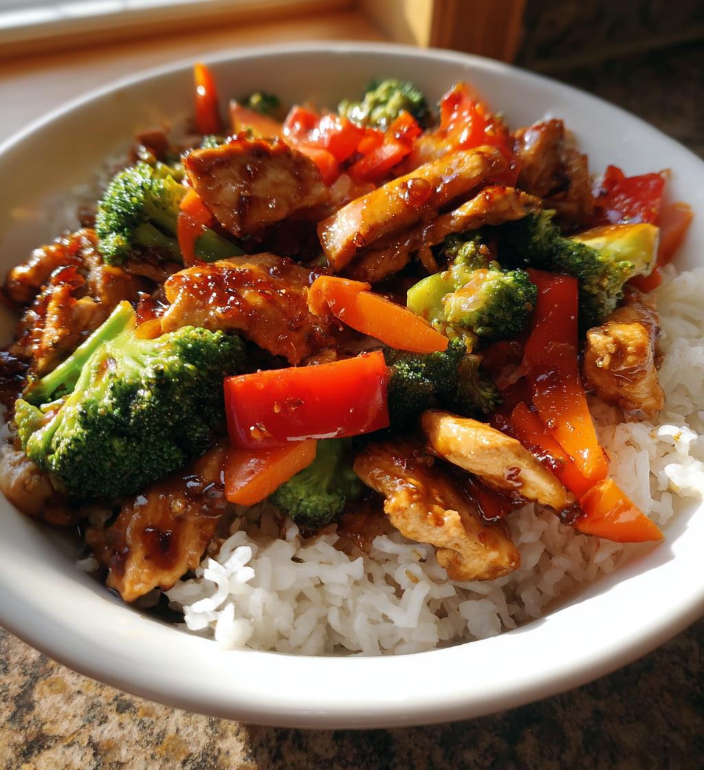 firecracker chicken stir fry
