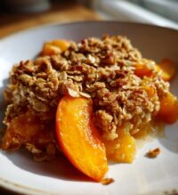 fresh apricot crisp