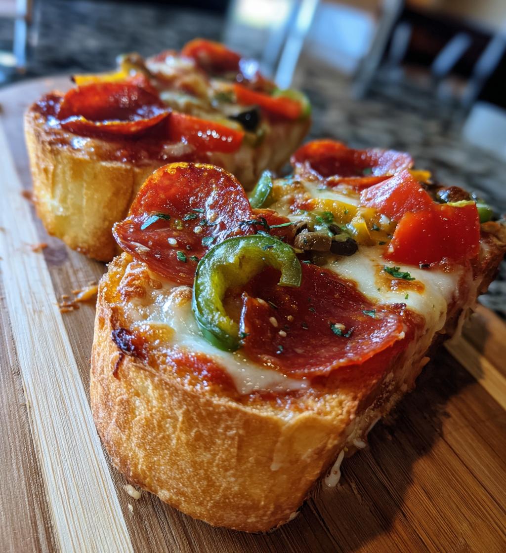 garlic bread pizza