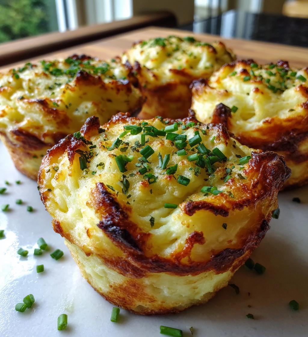 garlic parmesan mashed potato cups