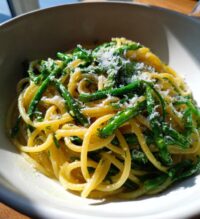 garlic scape pasta