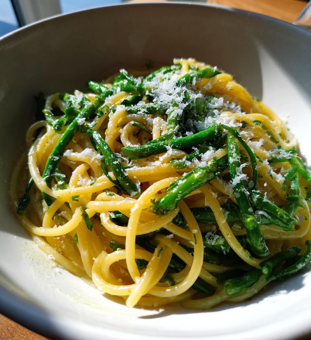 garlic scape pasta