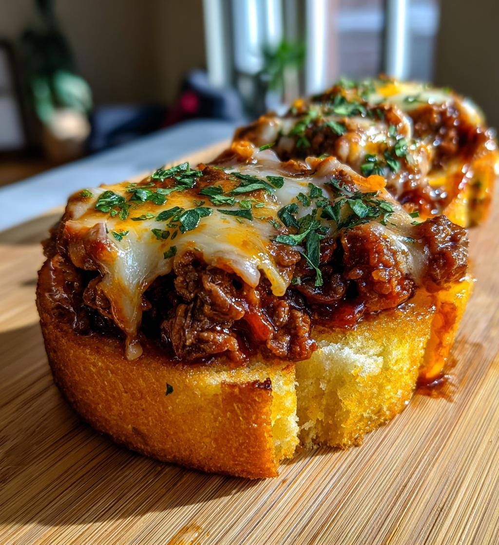 garlic toast sloppy joes
