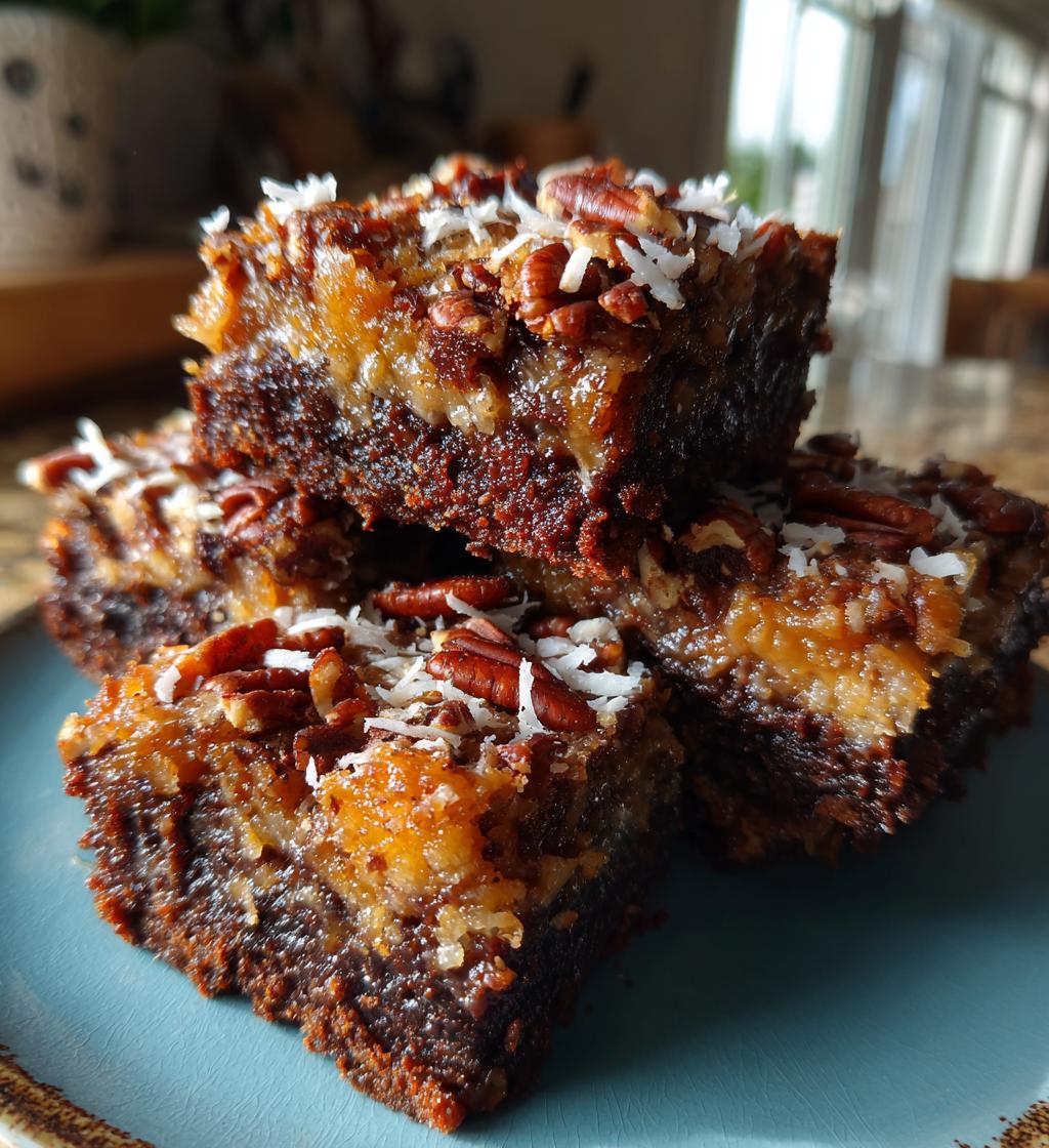 german chocolate brownies