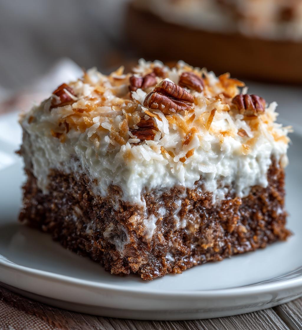 german chocolate poke cake recipe